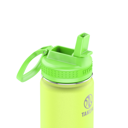 actives-kids-glow-in-the-dark-water-bottle-with-straw-lid-h8 51075-Actives-Kids-Straw-18-GID-LightningGreen-closeup.png