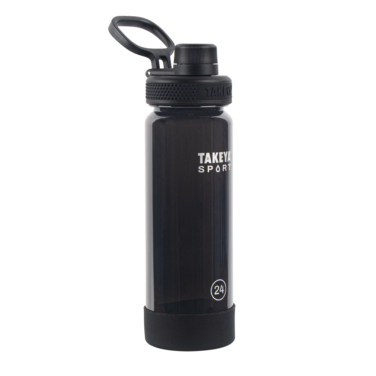 tritan-sport-water-bottle-with-spout-lid-n5 51664-TKS-Tritan-Spout-24-GrandSlamBlack-frontangle.png
