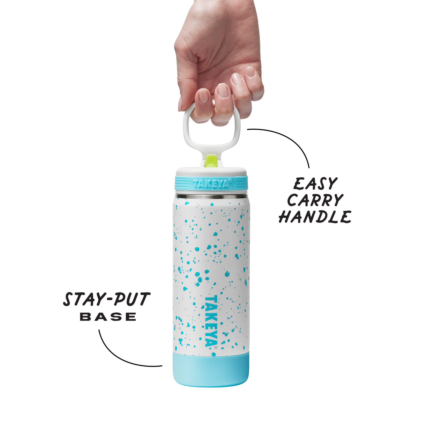 glow-in-the-dark-sport-kids-water-bottle-confetti-with-straw-lid-w9 TKS_SP25_CoreKidsGIDConfetti_StwBtl_CloudGlow_18oz_51368_v3_sRGB-Callout.png